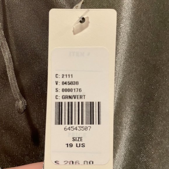 New BHLDN Jenny Yoo Ellis Velvet Open Back Dress in Sage, size 19/20 ($295 MSRP) - Picture 6 of 6